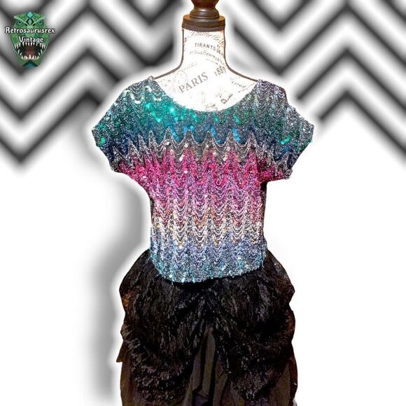 Vintage Sequin Blouse - Picture 8 of 11